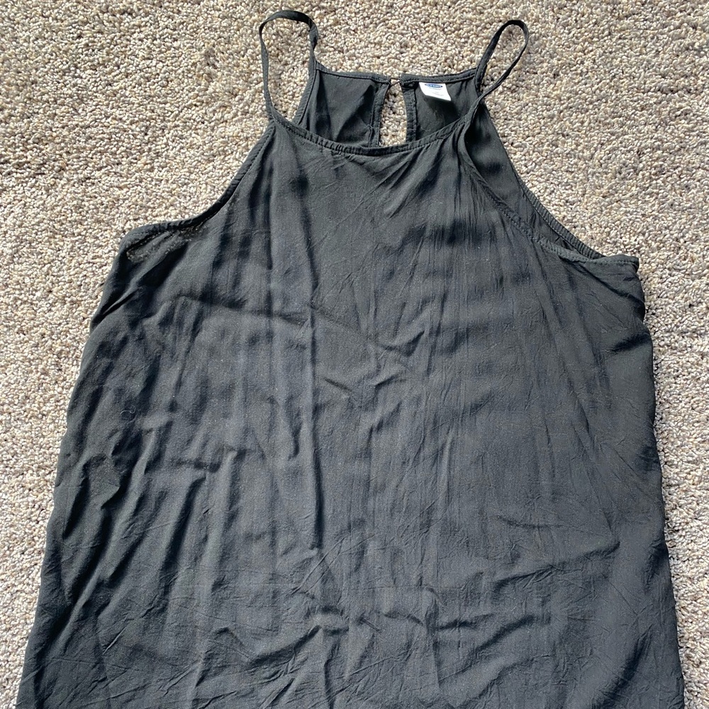 Old Navy Spaghetti Strap Tank Top Black Size M